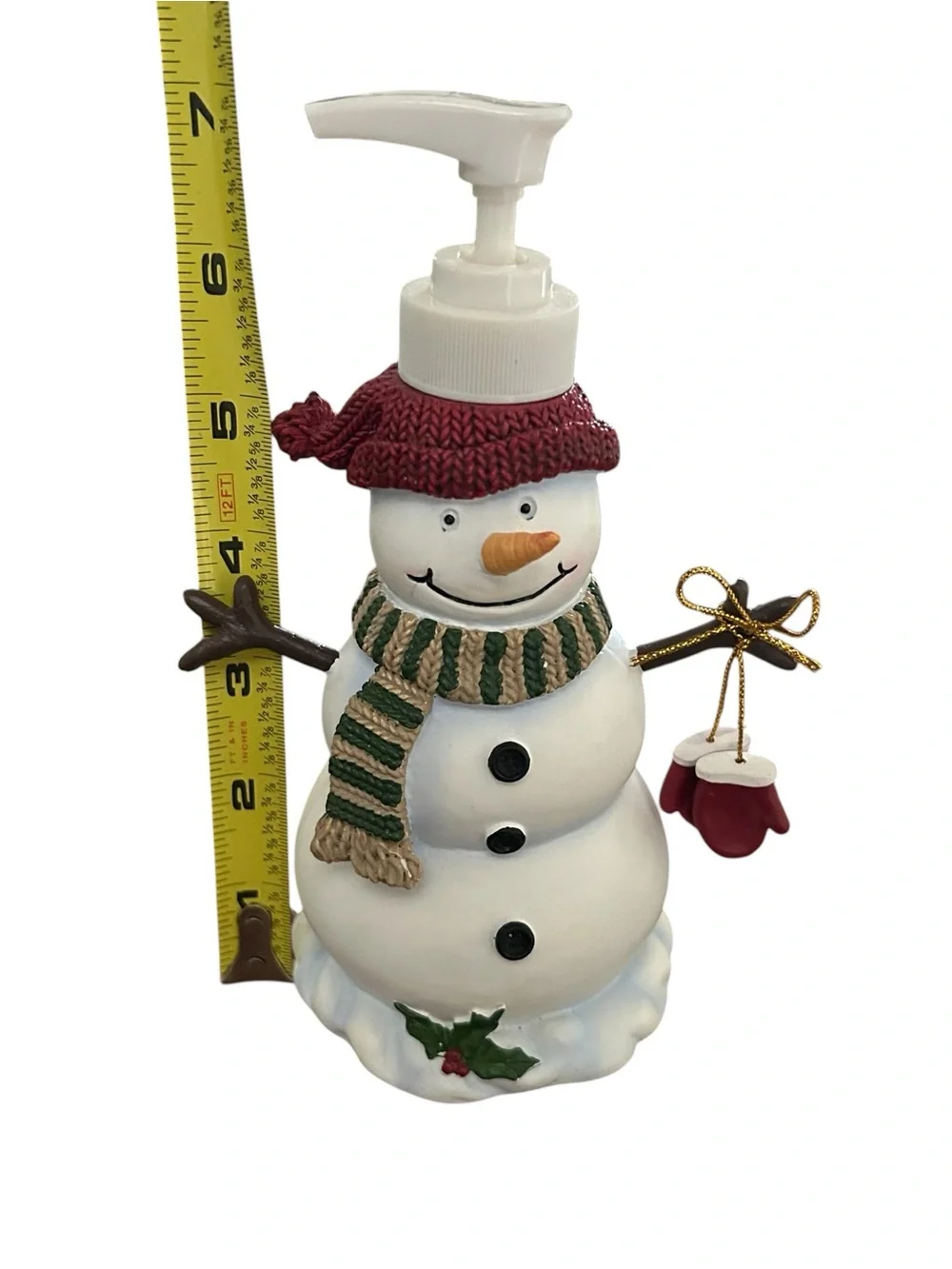 Snowman Soap Lotion Pumps Dispenser Lot Christmas Holiday‎ Bathroom Decor Winter
